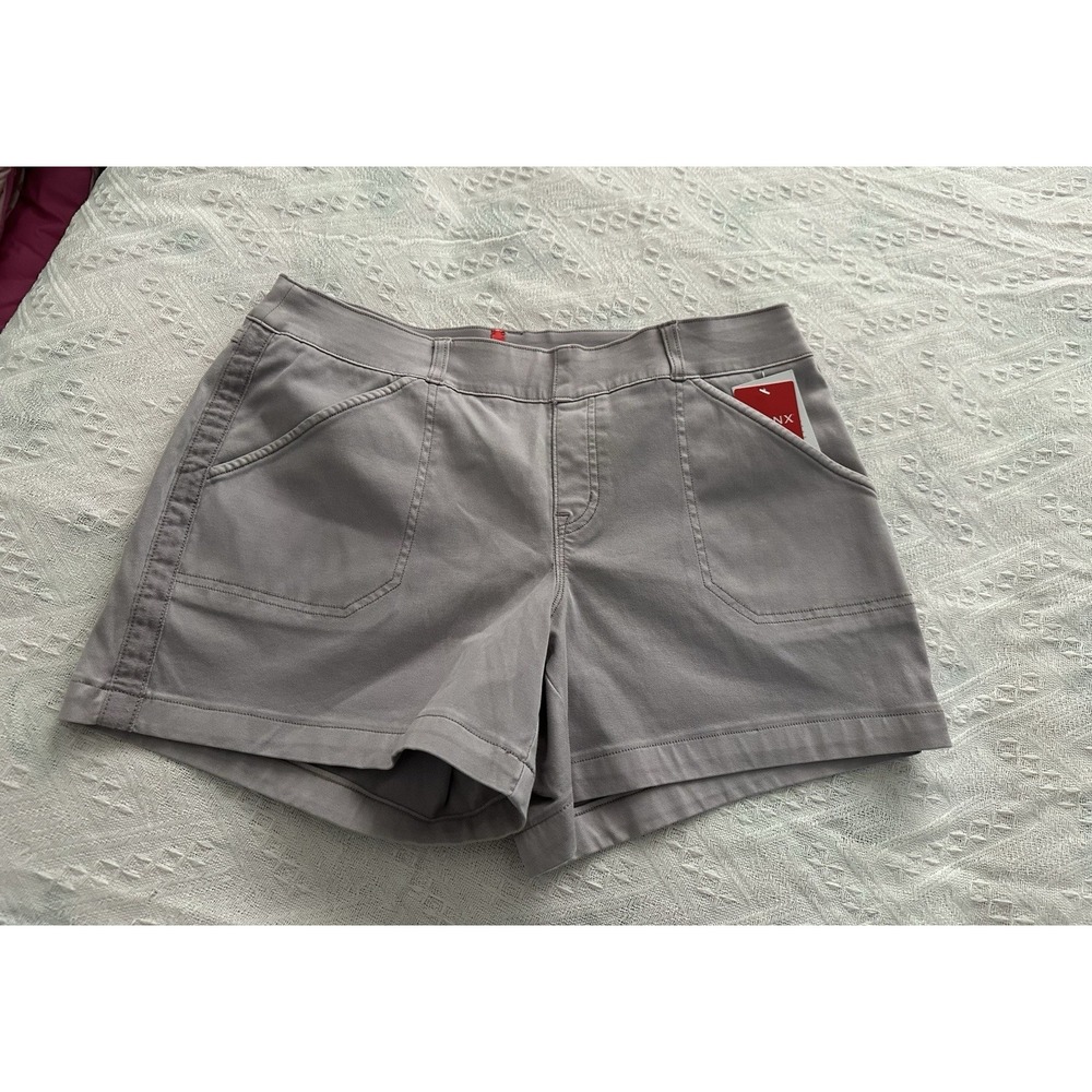 SPANX Shorts Womens Light Orchid Pull On 4 Way Stretch Large NEW - Picture 2 of 9